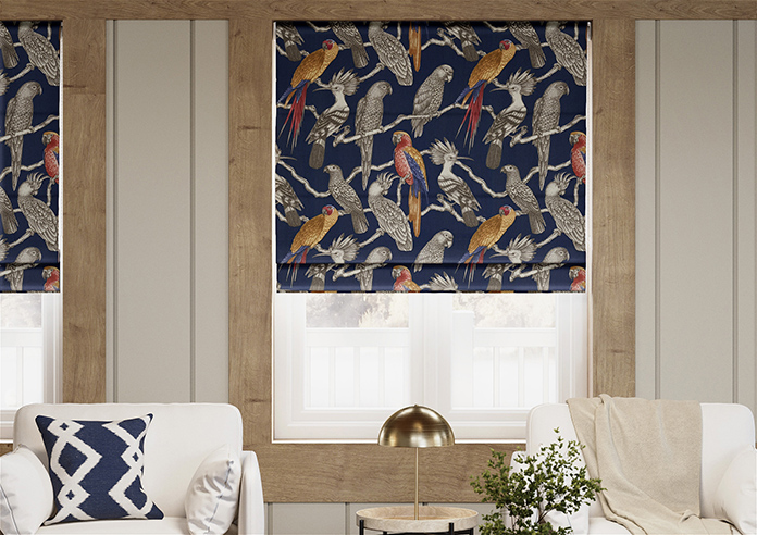 Aviary, Marine - Twist&Fit Roman Blind - Image 3